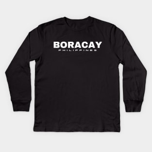 Boracay Philippines Kids Long Sleeve T-Shirt